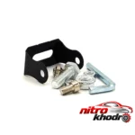 نمای جزئیات چراغ پرژکتور خودرو SKULL با ۴ ال ای دی قدرتمند حرکت و نصب پشتی
