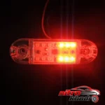 نمای جزئیات چراغ فلاشر خودرو پلیسی LED با طراحی اسپرت حرکت و نصب پشتی