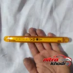 نمای جزئیات چراغ فلاشر LED خودرو مدل 206y - رنگ نارنجی اسپرت حرکت و نصب پشتی