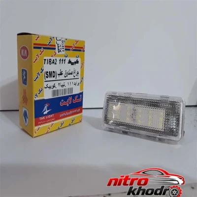 نمای بسته بندی چراغ صندوق خودرو تک لایت مدل K2 با نور قوی برچسب و بسته بندی