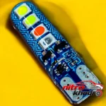نمای جزئیات لامپ چراغ جلو سام مدل MultiColor - چشمک زن فشاری حرکت و نصب پشتی