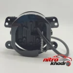 نمای جزئیات چراغ مه شکن زیمر مدل تایگر لیزری با دو کنتاکت حرکت و نصب پشتی
