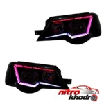 نمای جزئیات چراغ جلو فولکالر گروه پژوهش صنعت مدرن برای پراید حرکت و نصب پشتی