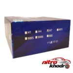 نمای جزئیات لامپ هدلایت فرهاد مدل F7PRO با نور سفید و یخی حرکت و نصب پشتی