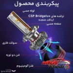نمای جزئیات هدلایت کانپکس مدل M8 Pro با نور یخی و مقاوم در برابر آب حرکت و نصب پشتی