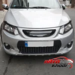 نمای جزئیات جلو پنجره تزئینی 2line با آبکاری کروم استیل برای کوییک پرداخت و جزئیات مواد
