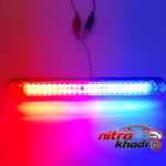 نمای جزئیات چراغ فدرالی پلیسی خودرو LED با ۱۰ افکت نور حرکت و نصب پشتی