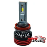 نمای جزئیات هدلایت لامپ خودرو ZIMMER HEGZA M8PRO پایه H11 - بسته دو عددی حرکت و نصب پشتی
