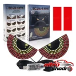 نمای جزئیات چراغ LED هوشمند تزئینی خودرو مدل Devils Eye حرکت و نصب پشتی