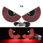 نمای جزئیات چراغ LED هوشمند خودرو Devils Eye با قابلیت شارژ USB حرکت و نصب پشتی