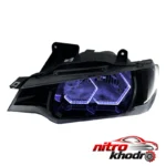 نمای جزئیات چراغ جلو خودرو گروه پژوهش صنعت مدرن مدل 3D-i8-W-B حرکت و نصب پشتی