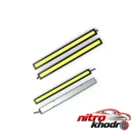 نمای جزئیات چراغ دیلایت خودرو مدل دو عددی با کیفیت بالا حرکت و نصب پشتی