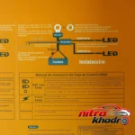 نمای کناری پروژکتور آفرود 5 لنز مدل JRY-20 با قدرت 120 وات عمق قاب و پروفایل