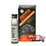 نمای کناری مکمل روغن موتور اکسادو مدل Moto Maximum Atomic پروفایل و ساختار