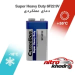 نمای کناری باتری کتابی کملیون مدل Super Heavy Duty با ماندگاری طولانی پروفایل و ساختار