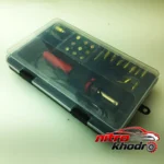 نمای در اتاق ابزار حکاکی چرم F-pro20 با 20 عدد کلیشه متنوع سبک دیواری و مرجع اندازه