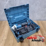 نمای کناری مینی فرز شارژی براشلس صنعتی دیمر دار باس پروفایل و ساختار