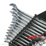 نمای جزئیات آچار یکسر تخت و رینگی اچ تی 252 با کیفیت بالا پرداخت و جزئیات مواد