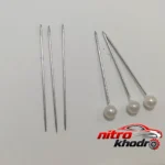 نمای کناری جعبه ابزار خیاطی مسافرتی 20 عددی طرح رنگین پروفایل جعبه و مهرکاری