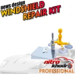 نمای کناری کیت ترمیم شیشه خودرو WINDSHIELD با مایع رزین و ابزار کامل پروفایل و ساختار