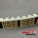 نمای کناری تسمه موتور سیکلت X-Moto مدل MRT 835 مناسب کلاچ اسکوتر پروفایل و ساختار