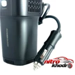نمای کناری مبدل برق خودرو پاورولوجی با خروجی 220 ولت و USB پروفایل و ساختار