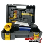 نمای کناری کمپرسور فندکی ابی مکس مدل EM-2080 با فشار 150 PSI پروفایل و ساختار