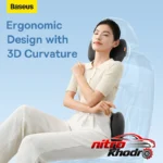 نمای کناری پشتی صندلی خودرو بیسوس مدل ComfortRide با طراحی ارگونومیک پروفایل و ساختار