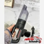 نمای در اتاق جارو شارژی خودرو برند HQ با طراحی ارگونومیک سبک دیواری و مرجع اندازه
