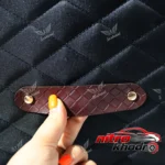 نمای کناری جعبه نظم دهنده برزنتی خودرو با دو محفظه پروفایل و ساختار