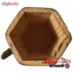 نمای کناری استند لوازم آرایش چوبی مدل BOU-B140 پروفایل و ساختار