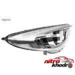 نمای جزئیات چراغ جلو خودرو کروز پلاس مدل 501 برای پژو 207 حرکت و نصب پشتی