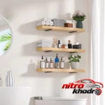 نمای کناری پایه نگهدارنده شلف دیواری دینیال مدل DN30 چهار عددی پروفایل و ساختار