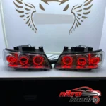 نمای در اتاق چراغ جلو خودرو گروه پژوهش صنعت مدرن مدل 3D-R3-R سبک دیواری و مرجع اندازه