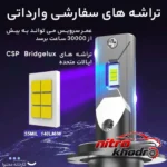 نمای در اتاق هدلایت کانپکس مدل M8 Pro با نور یخی و مقاوم در برابر آب سبک دیواری و مرجع اندازه