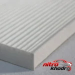 نمای کناری فیلتر کابین شاهین مدل Assy-air بسته 4 عددی پروفایل و ساختار