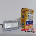 نمای در اتاق چراغ صندوق خودرو تک لایت با نور سفید مناسب تیبا 2 سبک دیواری و مرجع اندازه
