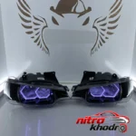 نمای در اتاق چراغ جلو خودرو گروه پژوهش صنعت مدرن مدل 3D-i8-W-B سبک دیواری و مرجع اندازه