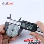 نمای جلو کولیس دیجیتال Extra Strong با دقت بالا طراحی و جزئیات کلیدی
