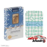 نمای جلو محافظ گوش نوزاد Tiny Shield با چسب شفاف و نازک چیدمان صفحه و نشانگرها