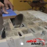 نمای جلو تبدیل اره دیسکی به میزی و اور فرز مدل MC Board طراحی و جزئیات کلیدی