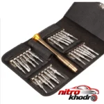 نمای جلو پیچ گوشتی ساعتی TOOLS مجموعه 26 عددی با کیفیت چیدمان صفحه و نشانگرها