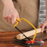 نمای جلو مینی کمان اره دلی با تیغه فولادی قابل تعویض طراحی و جزئیات کلیدی