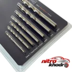 نمای جلو مته آهن ریزو مدل HT - 007 مجموعه 7 عددی با کیفیت طراحی و جزئیات کلیدی