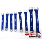 نمای کناری آچار یکسر تخت و رینگی اچ تی با دسته استاندارد پروفایل و ساختار
