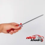 نمای جلو پیچ گوشتی چهارسو نووا با دسته کریستالی و نوک آهن ربایی طراحی و جزئیات کلیدی