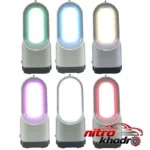 نمای جلو چراغ قوه دستی LED چند رنگ با پوشش لاستیکی چیدمان صفحه و نشانگرها