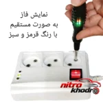 نمای جلو فازمتر Utools دوطرفه با سری پیچ گوشتی چیدمان صفحه و نشانگرها