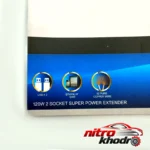 نمای جلو شارژر فندکی خودرو آلسون با نورپردازی و دو درگاه USB طراحی و جزئیات کلیدی