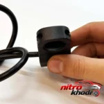 نمای جلو کلید فرمان موتور سیکلت LED با خروجی سه سیمه طراحی و جزئیات کلیدی